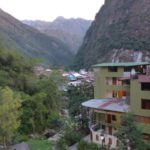 Taypicala Hotel in Aguas Calientes view from window