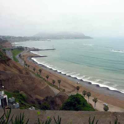 Beach in Lima, Peru